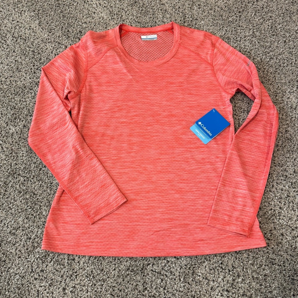 NWT Columbia River Chill II Long Sleeve Shirt in Women’s Medium Coral - Picture 3 of 11